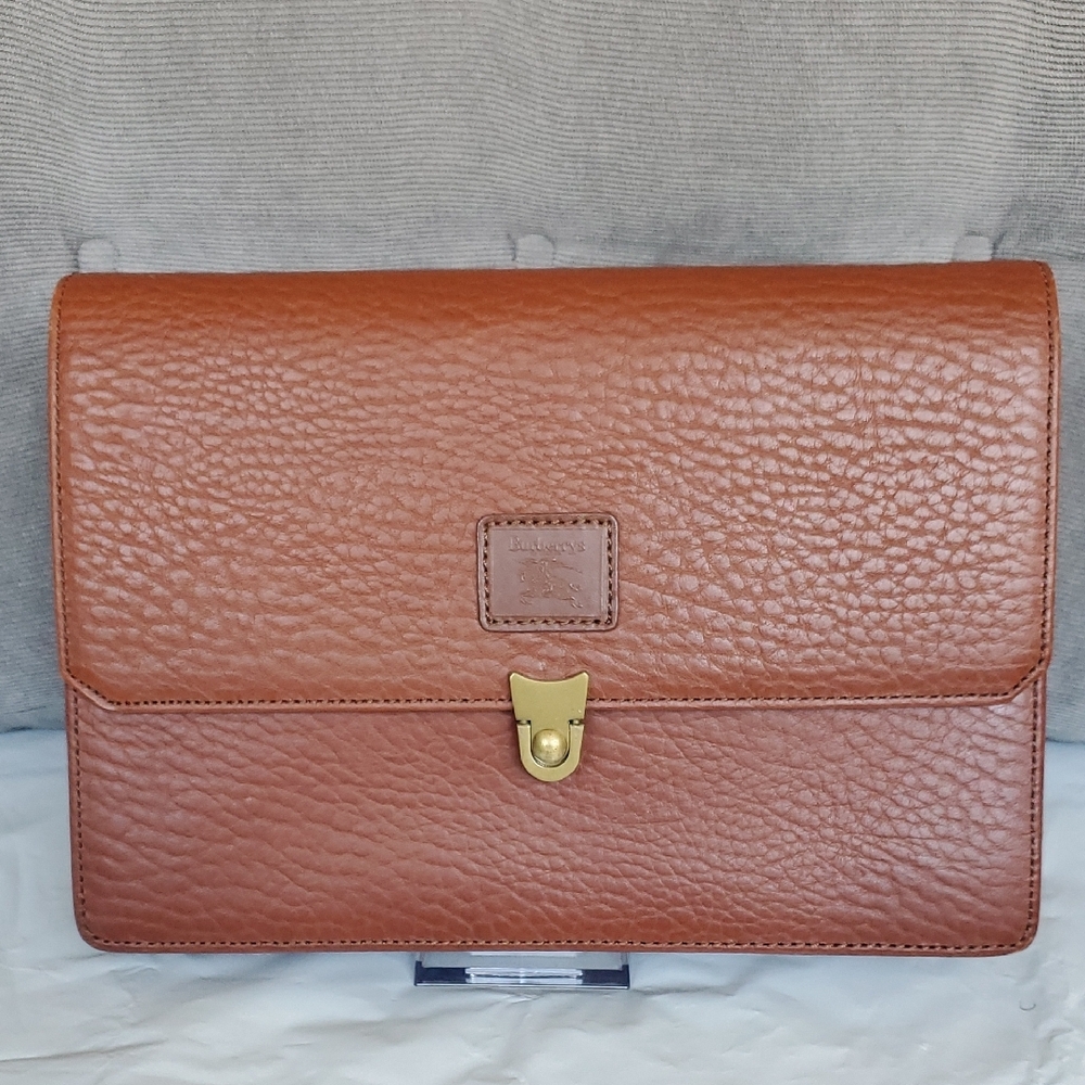 Burberry of London Brown Leather Clutch Bag - Picture 3 of 15